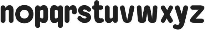 Baji Rounded Extra Bold otf (700) Font LOWERCASE