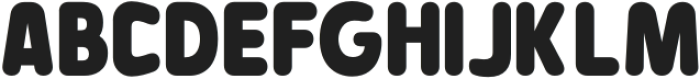 Baji Rounded Heavy otf (800) Font UPPERCASE