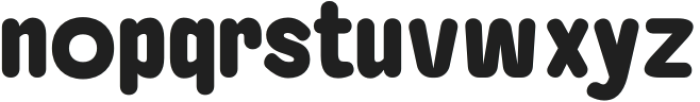 Baji Rounded Heavy otf (800) Font LOWERCASE