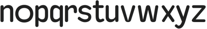 Baji Rounded Medium otf (500) Font LOWERCASE