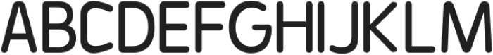 Baji Rounded Regular otf (400) Font UPPERCASE