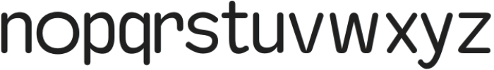Baji Rounded Regular otf (400) Font LOWERCASE