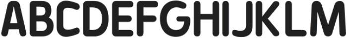 Baji Rounded Semi Bold otf (600) Font UPPERCASE