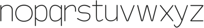 Baji Rounded Thin otf (100) Font LOWERCASE
