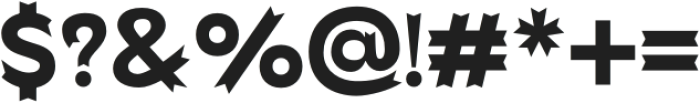Baji Spiky Bold otf (700) Font OTHER CHARS