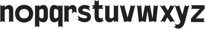 Baji Spiky Bold otf (700) Font LOWERCASE