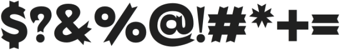 Baji Spiky Extra Bold otf (700) Font OTHER CHARS
