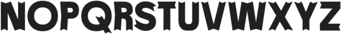 Baji Spiky Extra Bold otf (700) Font UPPERCASE