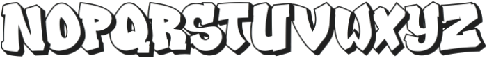 Bajigoer Street - Shadow otf (400) Font LOWERCASE