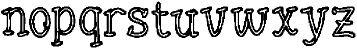 Bakaye ttf (400) Font LOWERCASE