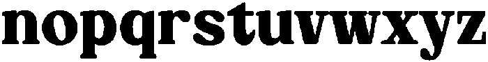Bakehaus Regular ttf (400) Font LOWERCASE