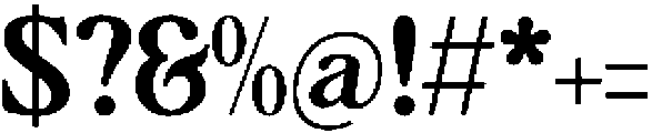 Bakeri otf (400) Font OTHER CHARS