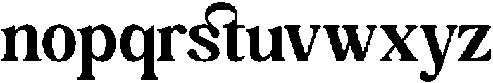 Bakeri otf (400) Font LOWERCASE