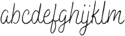 Bakerie Rough Condensed Thin otf (100) Font LOWERCASE