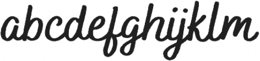 Bakerie Rough Wide otf (700) Font LOWERCASE