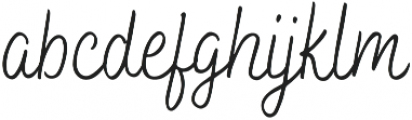 Bakerie Smooth Condensed Light otf (300) Font LOWERCASE
