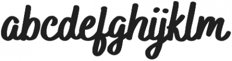 Bakerie Smooth Heavy otf (800) Font LOWERCASE