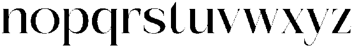 Bakery Megals otf (400) Font LOWERCASE