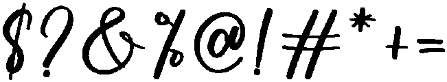 Bakery Regular otf (400) Font OTHER CHARS