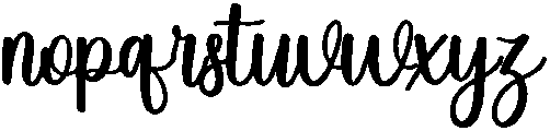 Bakery Regular otf (400) Font LOWERCASE