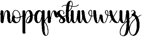 Bakery Regular otf (400) Font LOWERCASE