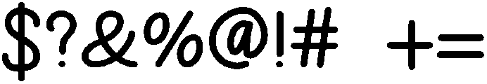 Bakery Regular otf (400) Font OTHER CHARS