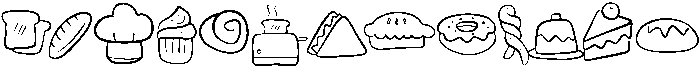 Bakery Regular otf (400) Font UPPERCASE