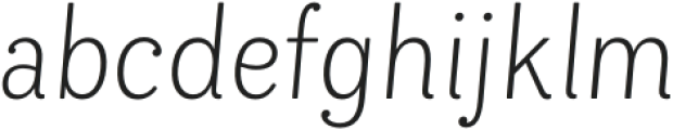 Bakewell Light Narrow Italic otf (300) Font LOWERCASE