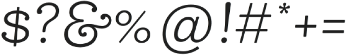 Bakewell Regular Semi-Wide Italic otf (400) Font OTHER CHARS