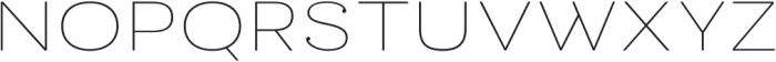 Bakewell Thin Wide otf (100) Font UPPERCASE
