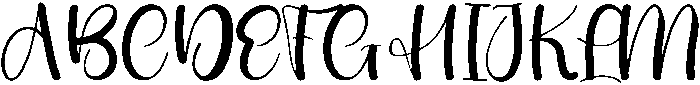 Baking Regular otf (400) Font UPPERCASE