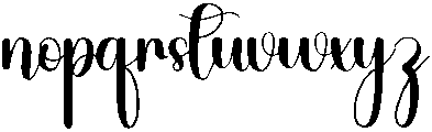 Baking Regular otf (400) Font LOWERCASE