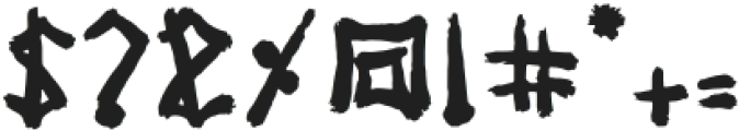 Bakugi-Regular otf (400) Font OTHER CHARS
