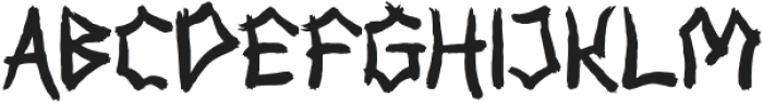 Bakugi-Regular otf (400) Font UPPERCASE