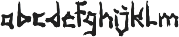 Bakugi-Regular otf (400) Font LOWERCASE