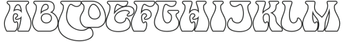 Balads Outline otf (400) Font UPPERCASE