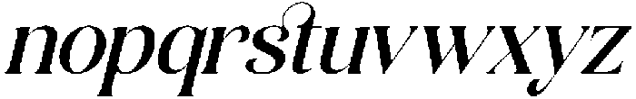 Balance Aesthetic Italic otf (400) Font LOWERCASE