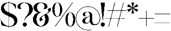 Balance Aesthetic otf (400) Font OTHER CHARS