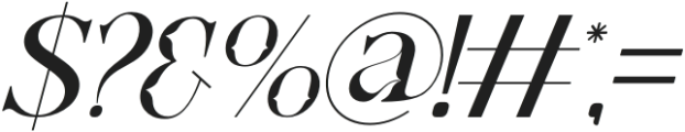 Balanced Qualities Italic otf (400) Font OTHER CHARS