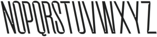 Balbek Pro Cut Thin Reverse otf (100) Font UPPERCASE