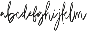 Balemy Signature Regular otf (400) Font LOWERCASE