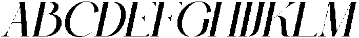 Balenia Italic otf (400) Font UPPERCASE