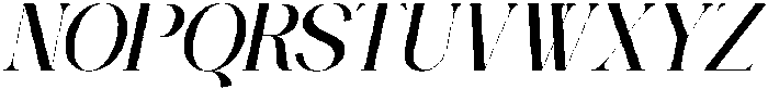 Balenia Italic otf (400) Font UPPERCASE
