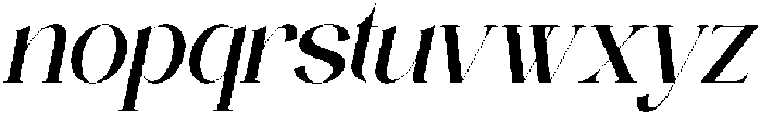 Balenia Italic otf (400) Font LOWERCASE