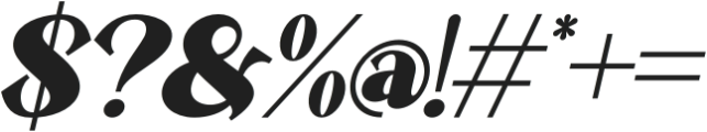 Balgakur Italic otf (400) Font OTHER CHARS
