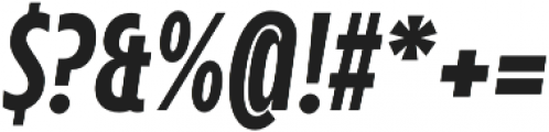 Balgin Black Condensed Italic otf (900) Font OTHER CHARS