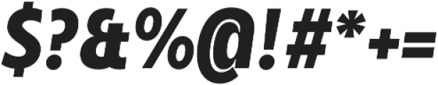 Balgin Black SemiCondensed Italic otf (900) Font OTHER CHARS