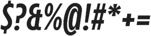 Balgin Bold Condensed Italic otf (700) Font OTHER CHARS