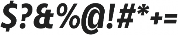 Balgin Bold SemiCondensed Italic otf (700) Font OTHER CHARS