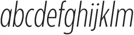 Balgin Extra Light Condensed Italic otf (200) Font LOWERCASE